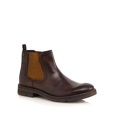 Base London Brown 'Challenger' Chelsea boots